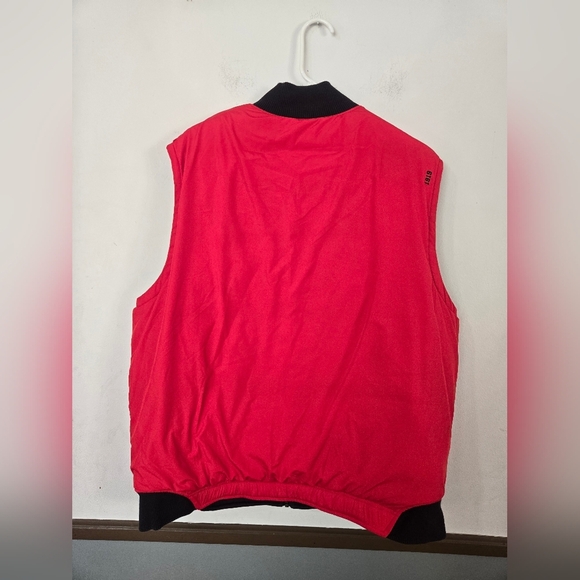 Champion Reversible Vest Mens Large Black And Red Zip Up With Pockets - Picture 8 of 11